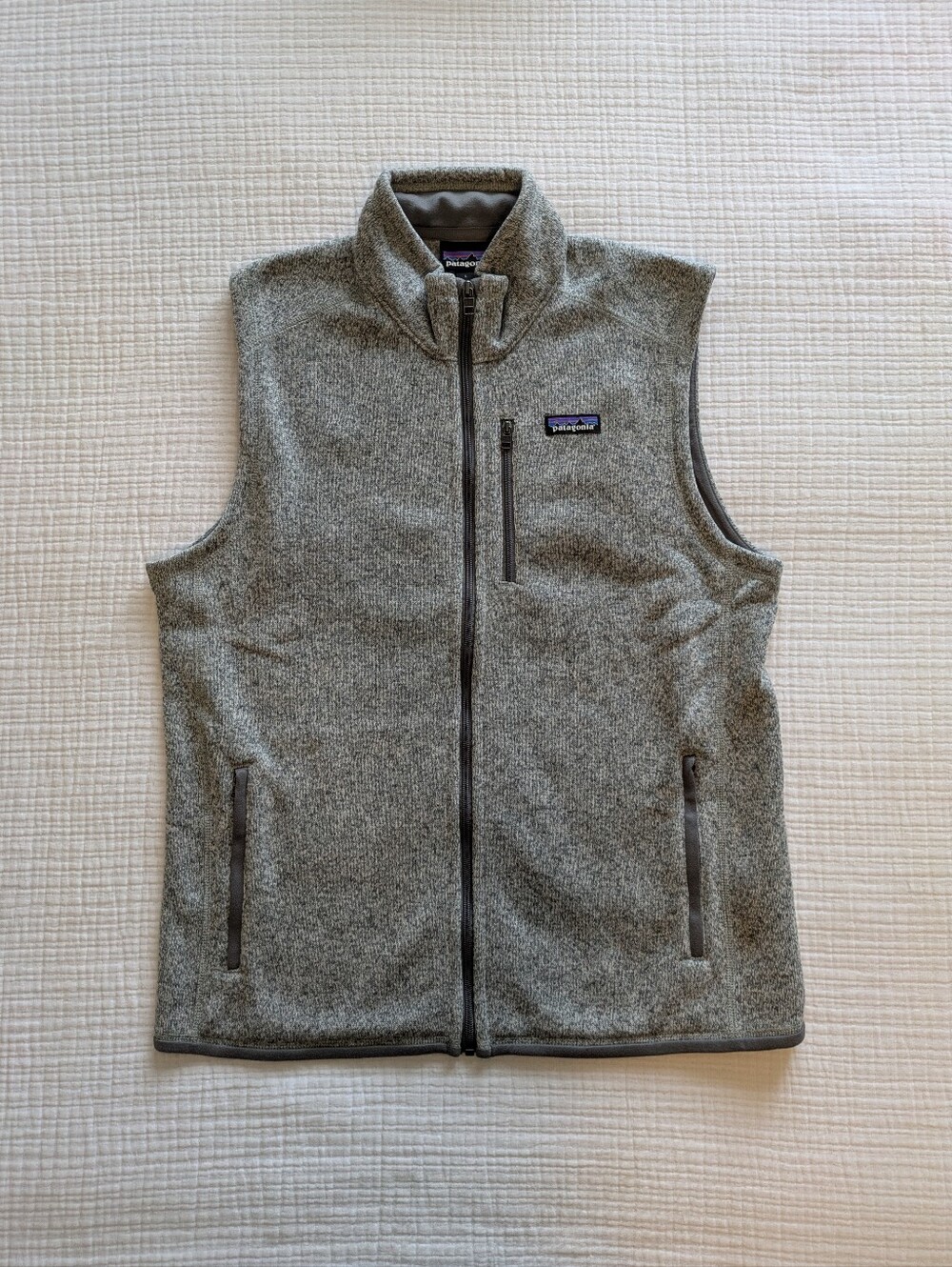 Patagonia Men's Heather Gray Full-Zip Fleece Vest (L)